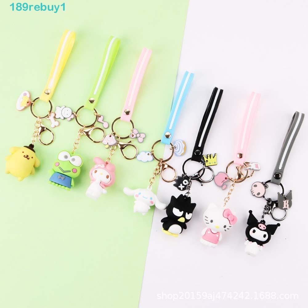 Móc Khóa Trang Trí Xe Hơi Họa Tiết My Melody Cinnamoroll REBUY1 Dễ Thương