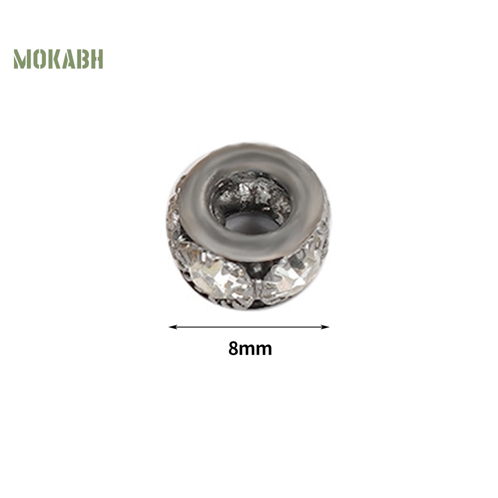 Set 6 Viên Kim Cương Giả 8mm Bằng Đồng 8mm Tự Làm Trang Sức