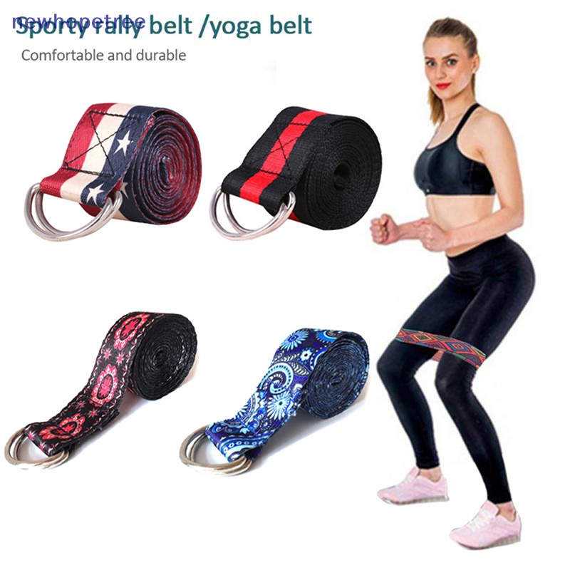 Dây Đai Co Giãn Nhiều Màu Sắc Hỗ Trợ Tập Yoga Tiện Dụng