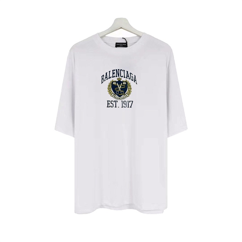 B Áo Thun Tay Ngắn Dáng Rộng In Hình Kéo Xé Thời Trang Thường Ngày Chất Lượng Cao