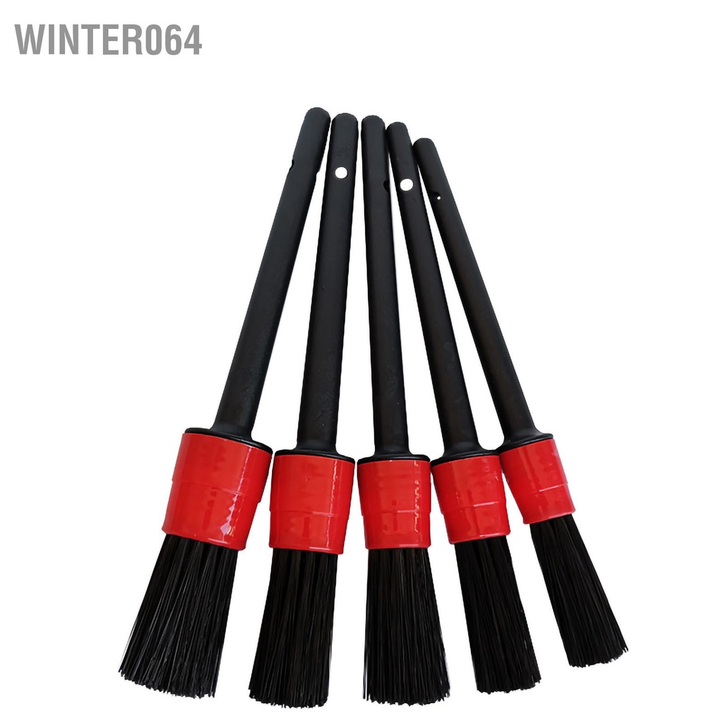 Winter064 5 Chiếc Ô Tô Chi Tiết Bộ Bàn Chải Nội Thất Kẽ ​​Hở Sợi Tổng Hợp Mềm Tự Động Làm Sạch Cho Xe SUV Tải Văn