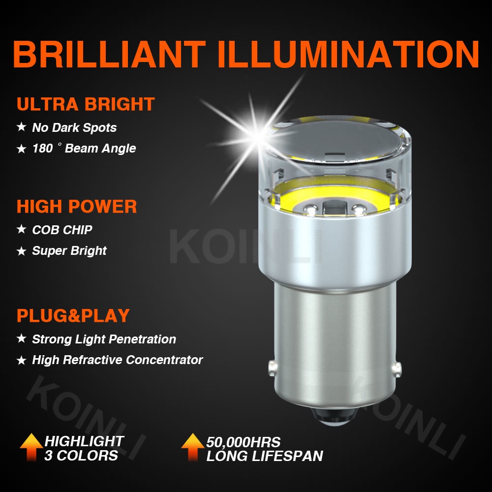 Đèn Led Tín Hiệu Phanh / Xi Nhan 24V 1156 1157 P21W BAY15D BA15S S25 P21 / 5W 12V COB Cho Xe Hơi / Xe Tải