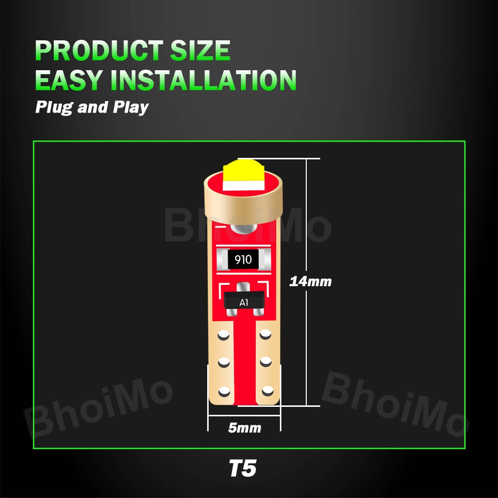 Bảng Điều Khiển Đèn Led T5 T3 T4.2 W3W T4.7 3030 Chuyên Dụng Cho Xe Hơi Xe Máy DC12V
