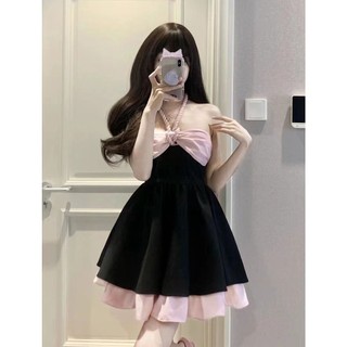 Đầm Ngắn Hai Dây Dáng Ôm Phong Cách Mori Thời Trang Mùa Hè Quyến Rũ Dành Cho Nữ