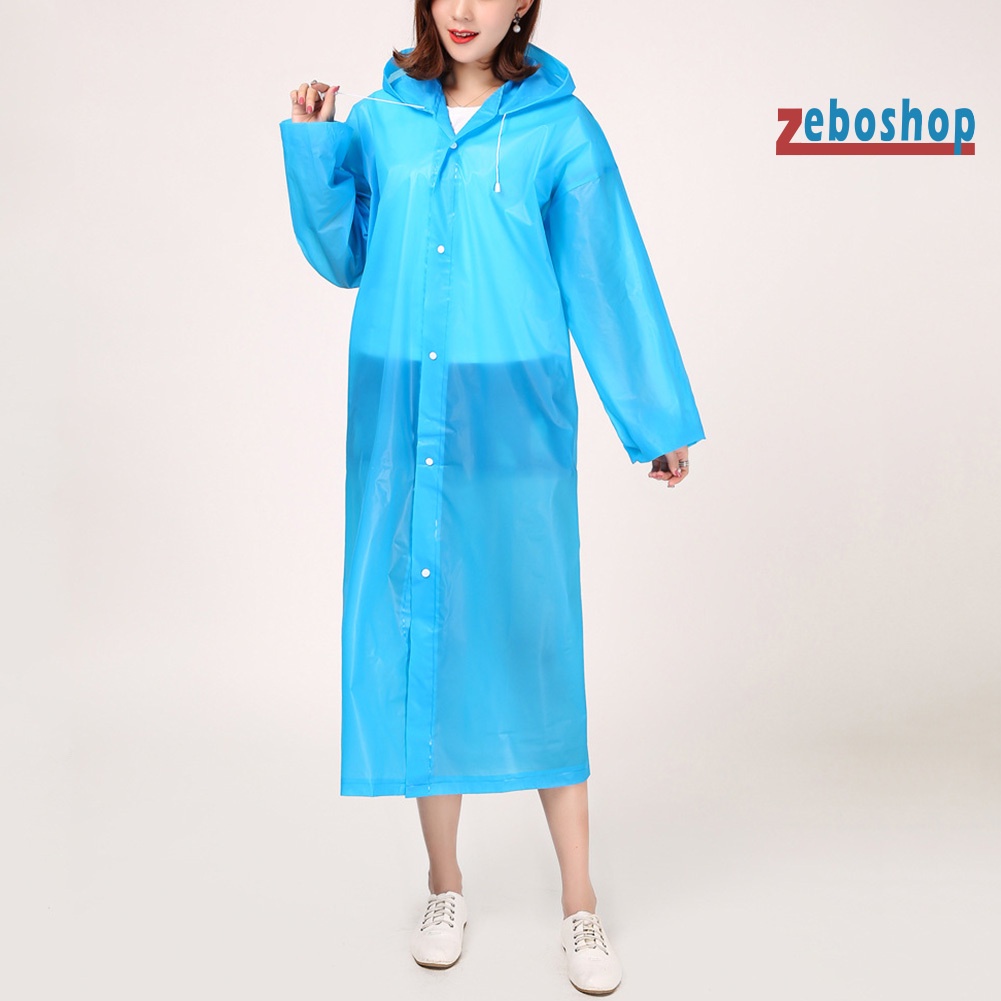 Áo Mưa Dáng Dài Có Mũ Trùm Chống Thấm Nước Có Thể Tái Sử Dụng Tiện Lợi