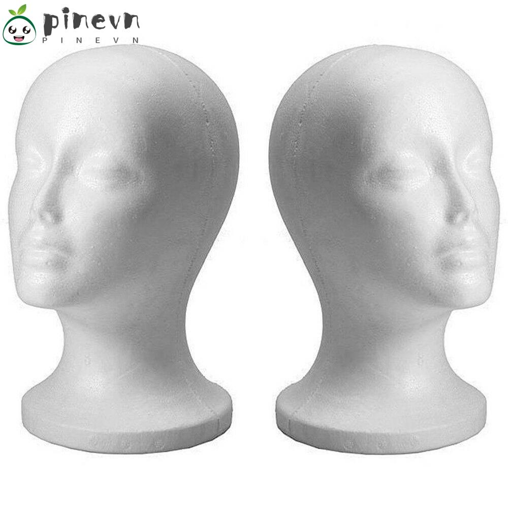 Mô Hình Đầu Quả Thông Trắng Trưng Bày Tóc Giả / Mắt Kính / Nón Đứng