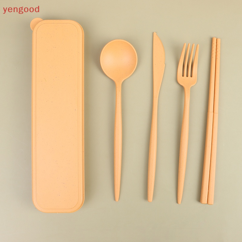 Bộ 4 Dụng Cụ Ăn Uống Kèm Hộp Đựng Tiện Lợi