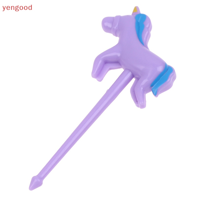 Bộ 6 Nĩa Ăn Trái Cây Hình Ngựa Dễ Thương Cho Bé