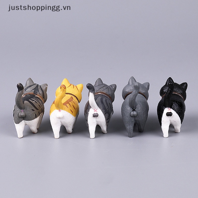 1 Mô Hình Chú Mèo Mini Bằng PVC Dễ Thương Dùng Trang Trí