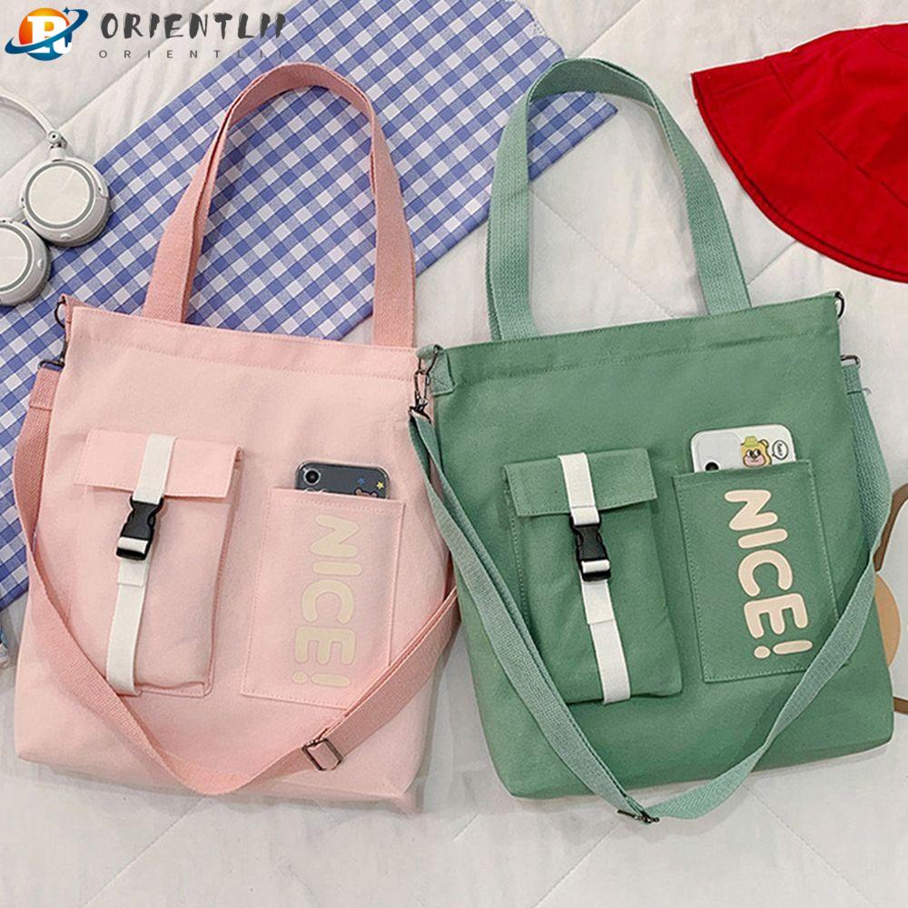 Túi Xách Canvas Sức Chứa Lớn Thời Trang Dành Cho Nữ