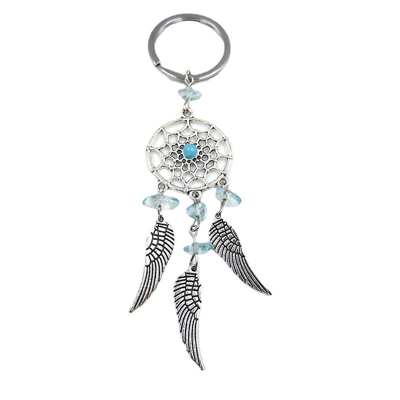 Thời Trang Móc Khóa dreamcatcher Đính Đá Pha Lê Tự Nhiên Phong Cách bohemian