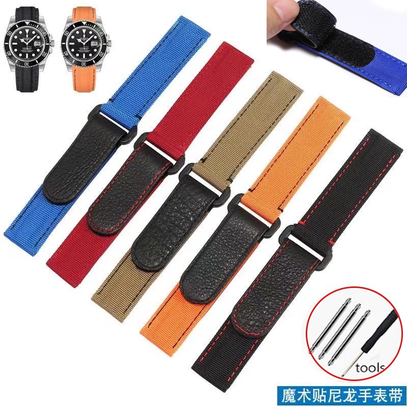 Dây Đeo Bằng Vải Bạt Nylon 20mm Thông Dụng Cho Rolex Daytona Omega Seamaster Planet Series