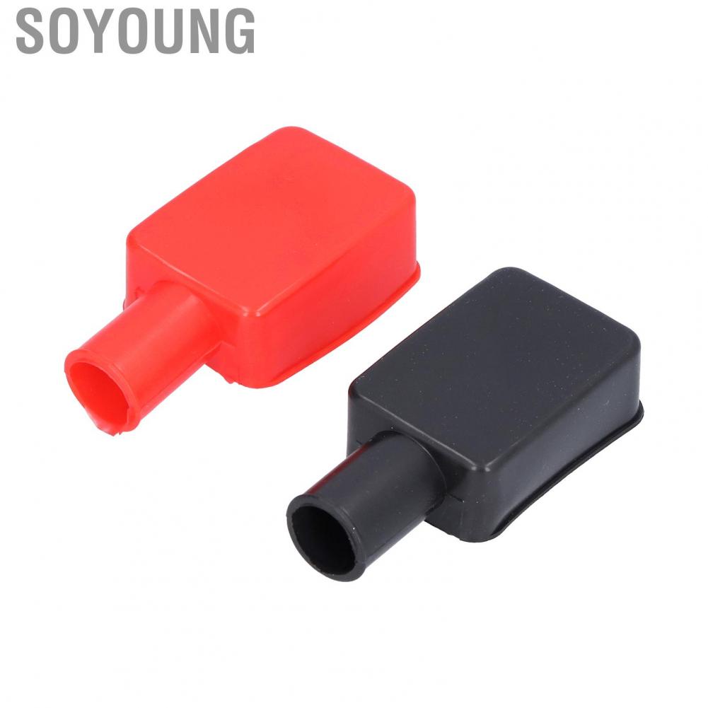 Soyoung bornes bateria auto connectors terminals  Terminal Covers Rubber Positive Negative Post Stud Insulating Protective