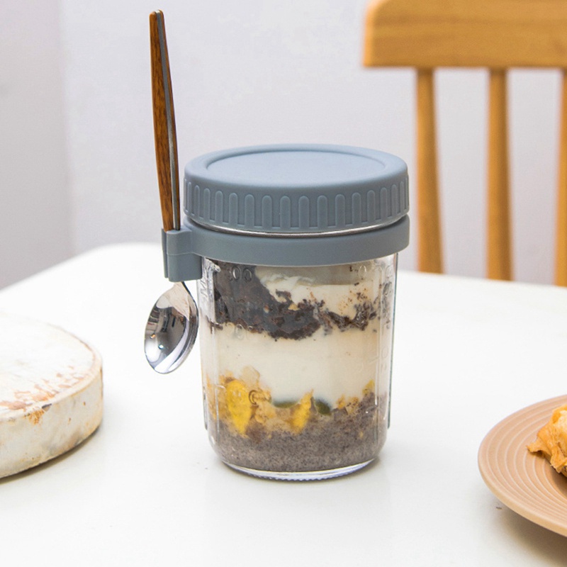 Hũ Đựng Salad Có Thể Tái Sử Dụng Kèm Muỗng Đo Lường Tiện Lợi