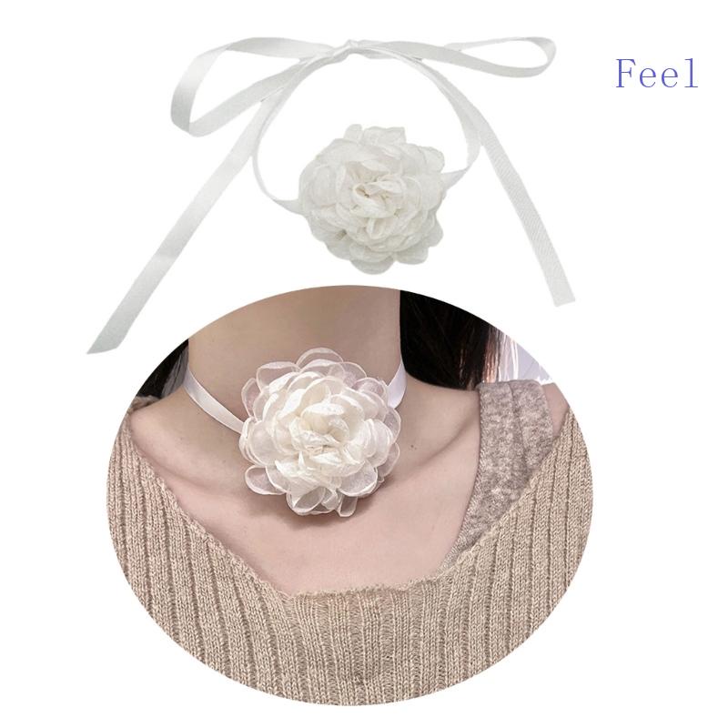 Vòng Cổ Choker Ren Hoa Hồng Thời Trang Mùa Hè Cho Nữ