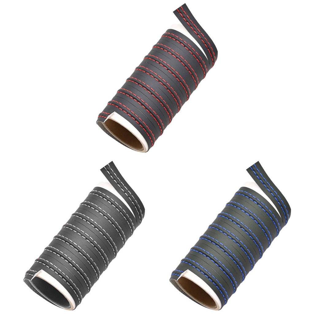 Dây Da PU Bện Linh Hoạt Trang Trí Bảng Điều Khiển Xe Hơi P3D0