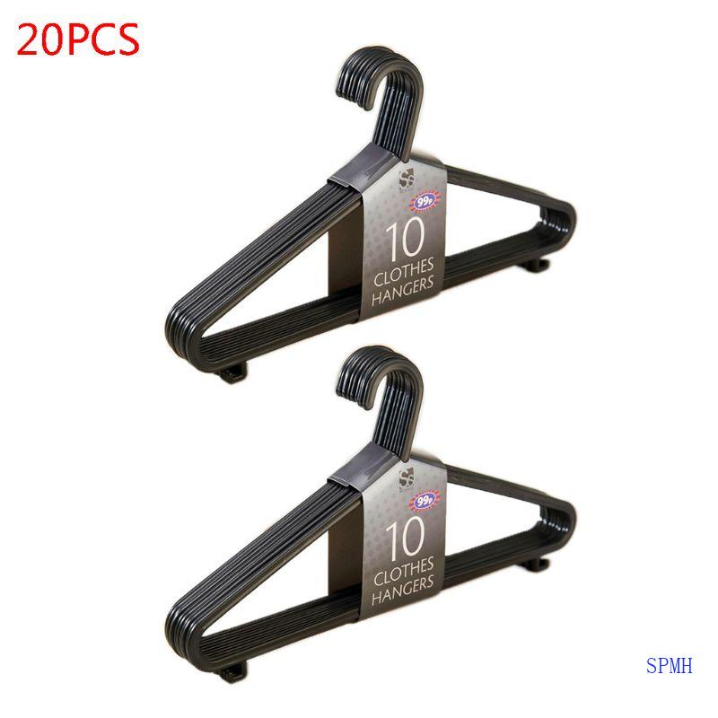 Bộ 20 Móc Nhựa Treo Quần Áo Chống Trượt Đa Năng