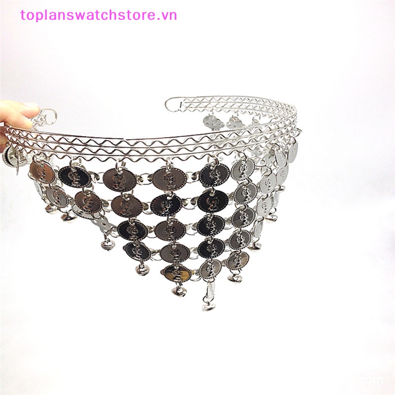 Băng Đô Đính Đồng Xu Lấp Lánh Phụ Kiện Múa Bụng Cho Nữ