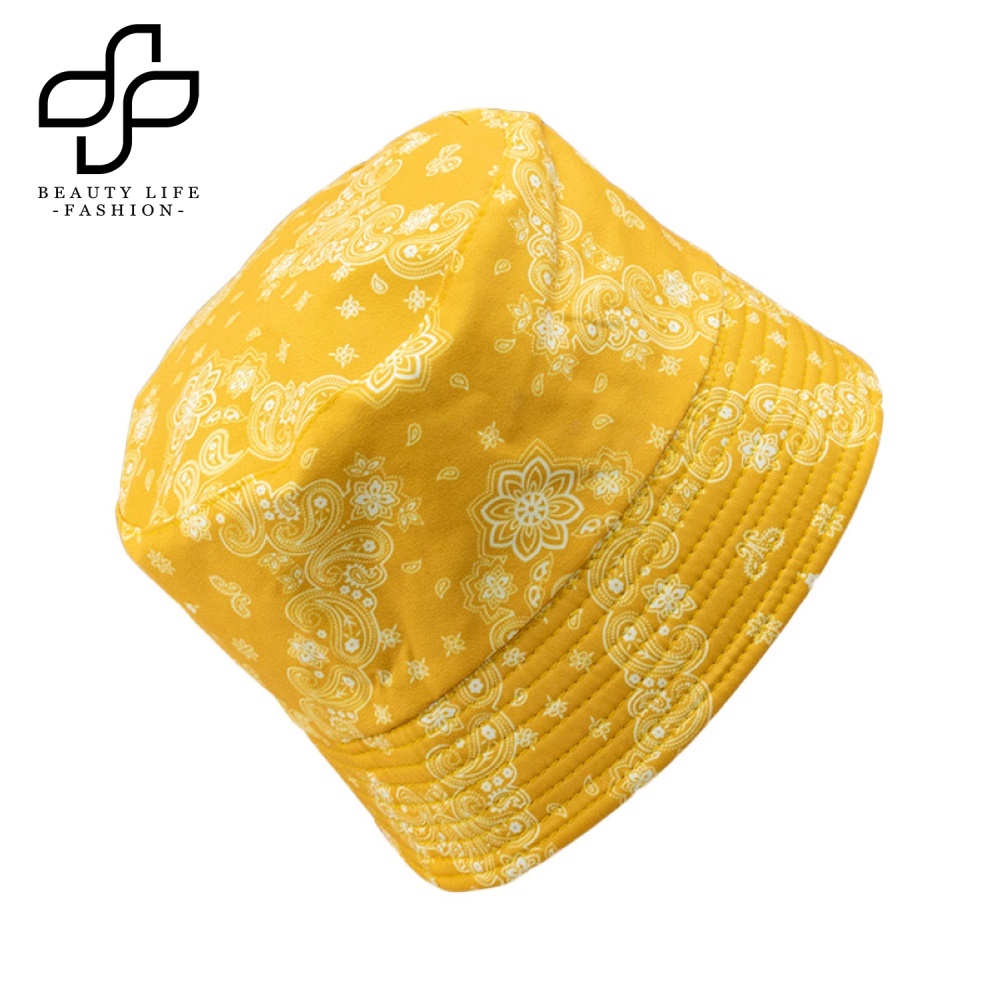 Nón Tai Bèo Chống Nắng Hai Mặt Gấp Được In Họa Tiết Paisley Thời Trang Mùa Hè Cho Nữ