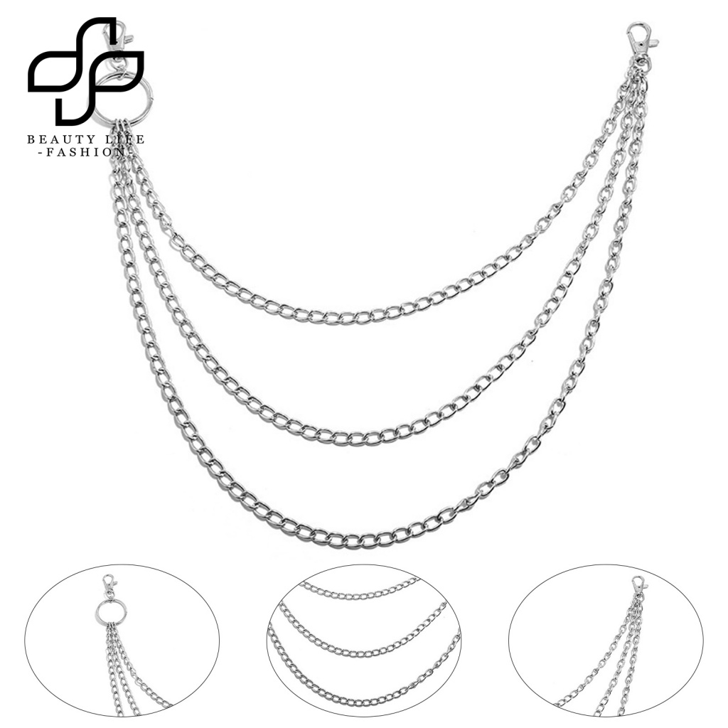 Dây Thắt Lưng Nhiều Lớp Trọng Lượng Nhẹ Phong Cách Hip Hop Cho Nam Và Nữ