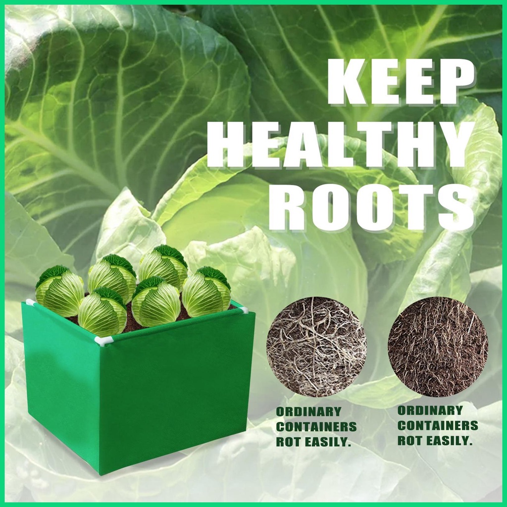 Túi Trồng Cây Bằng Vải Không Dệt Dày Dặn Tiện Dụng Cho Sân Vườn