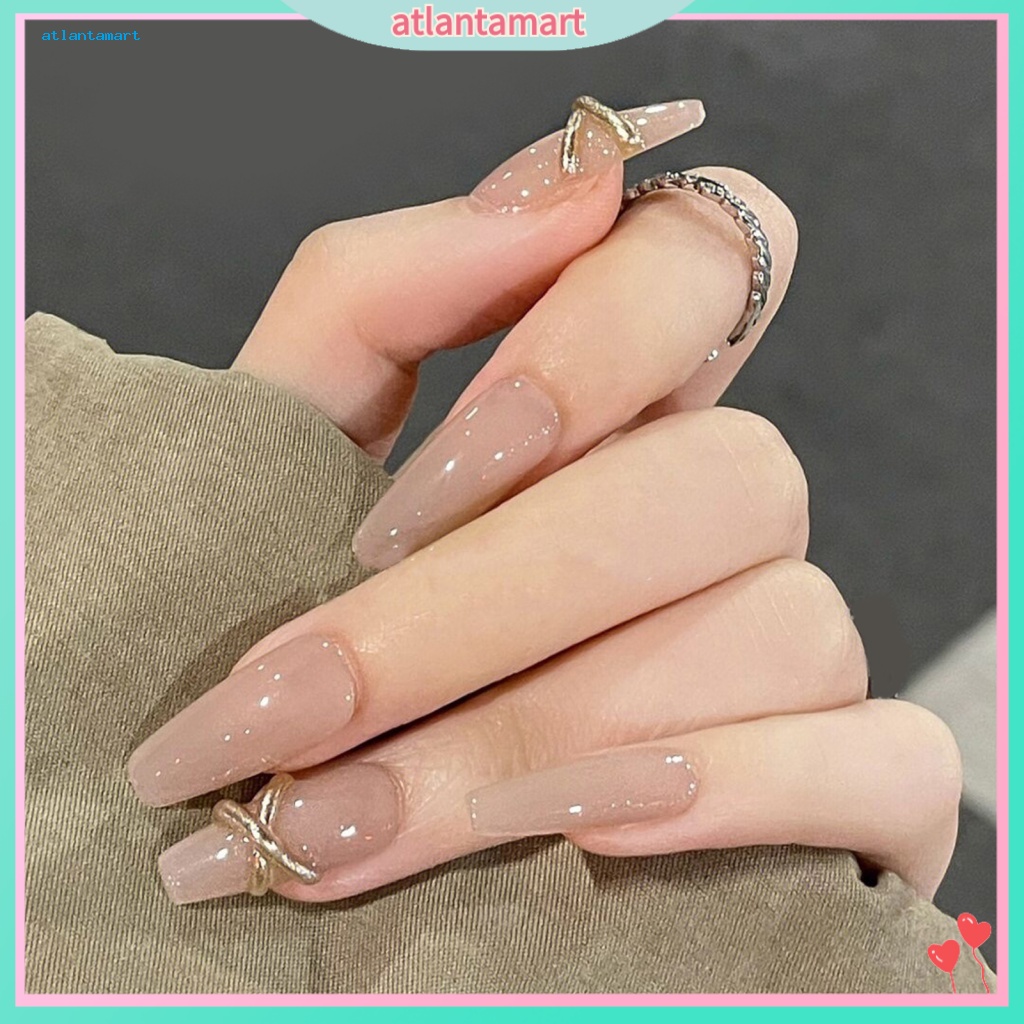 Túi Đựng Đồ Dùng Cao Cấp Tiện Dụng| 1 Bộ Móng Tay Giả Độ Bóng Cao Che Phủ Cao Hiệu Ứng Visual Effect Kèm Keo Dán Cho Salon