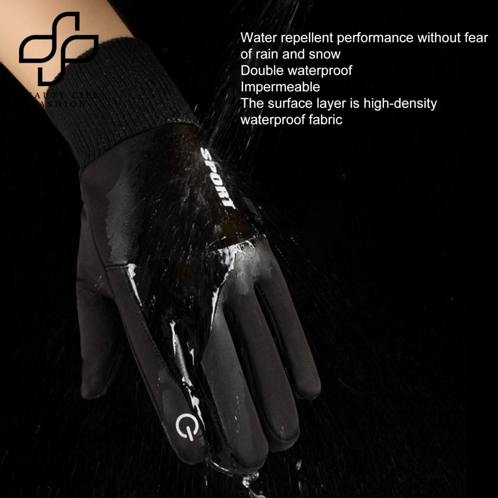 1 Đôi Găng Tay Trượt Tuyết Giữ Ấm Chống Trượt Chống Thấm Nước Chống Mồ Hôi Dùng Được Màn Hình Cảm Ứng