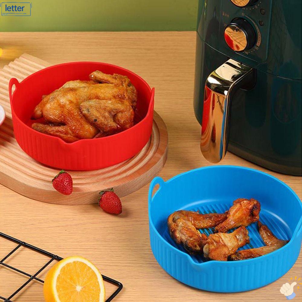 Khay Nướng Bánh Hình Tròn Bằng Silicone Dày Dặn Tái Sử Dụng Tiện Lợi