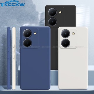 Ốp Điện Thoại TPU Dẻo Vuông Màu Kẹo Ngọt Tươi Tắn Đơn Giản Cho Vivo Y36 Y78 Y78 +