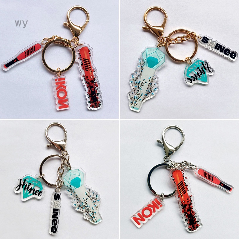 Set Móc Khóa Ba Món Hình Nhóm Nhạc IKON SHINEE WINNER