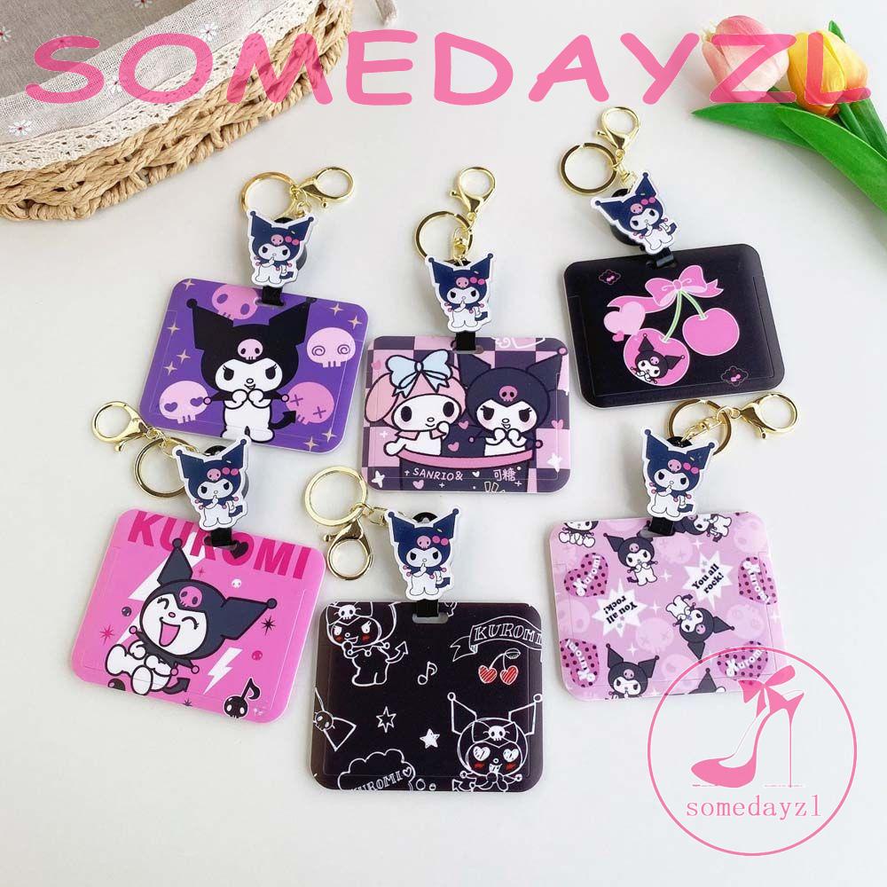 Vỏ Bọc Thẻ Ngân Hàng / Thẻ Tín Dụng Họa Tiết Kuromi Hoạt Hình Dễ Thương Có Khóa Thu Gọn