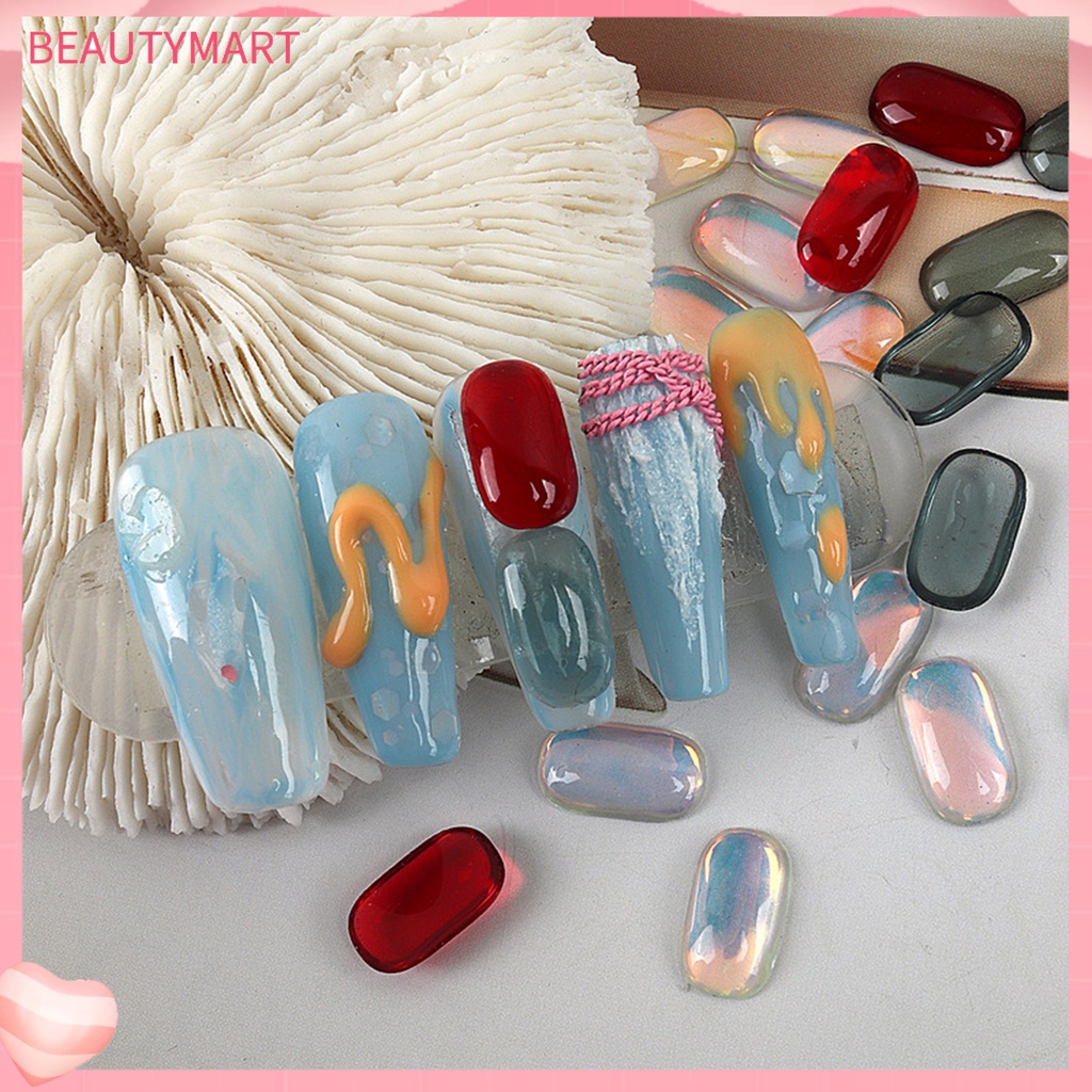 Bộ 30 Phụ Kiện Trang Trí Móng Tay Nghệ Thuật Tạo Hiệu Ứng Màu Sắc Tươi Sáng DIY