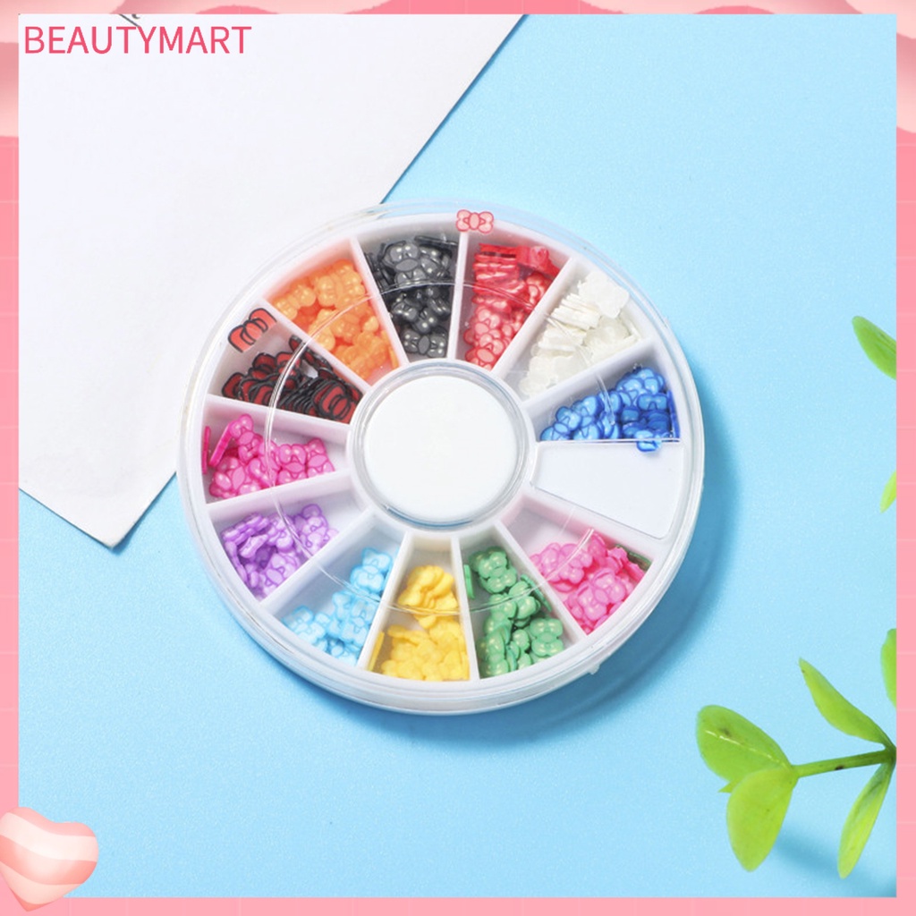 1 Hộp Phụ Kiện Trang Trí Móng Nghệ Thuật Tạo Hiệu Ứng 3D Hình Hoa Trái Cây Siêu Mỏng DIY