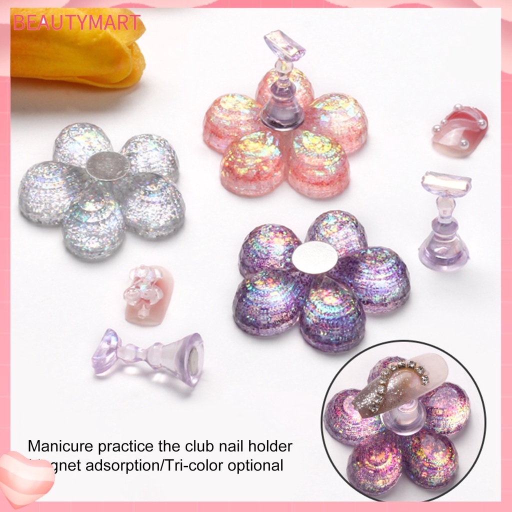 1 Bộ Giá Đỡ Móng Tay Giả Hấp Thụ ic Màu Sắc Sống Động Sáng Tạo DIY
