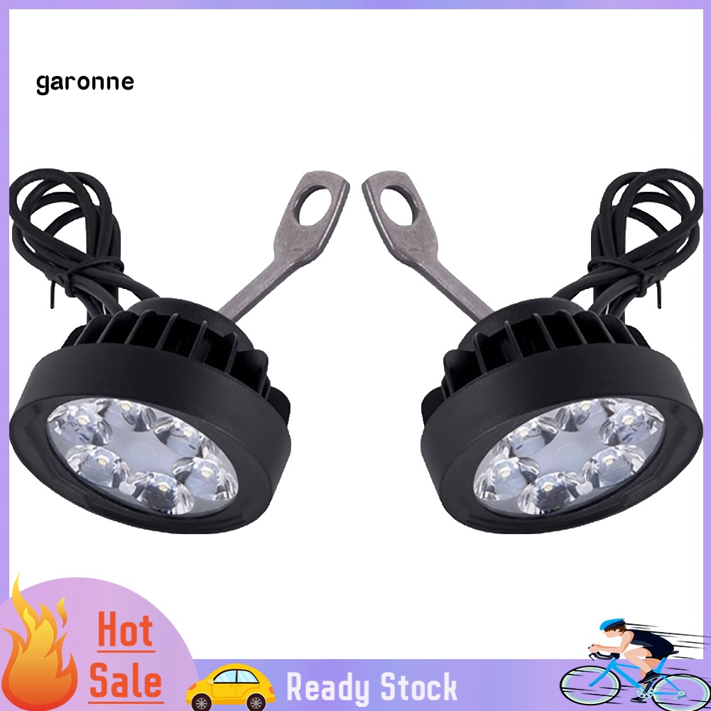 Set 2 Đèn Pha 6LED DRL Siêu Sáng Dành Cho Xe Mô Tô