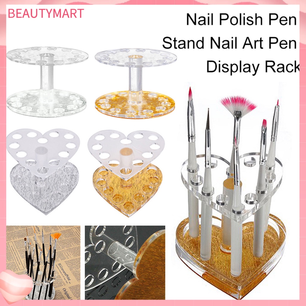 Giá Đỡ Bút Vẽ Móng Bằng Acrylic Tiết Kiệm Không Gian Độ Bền Cao