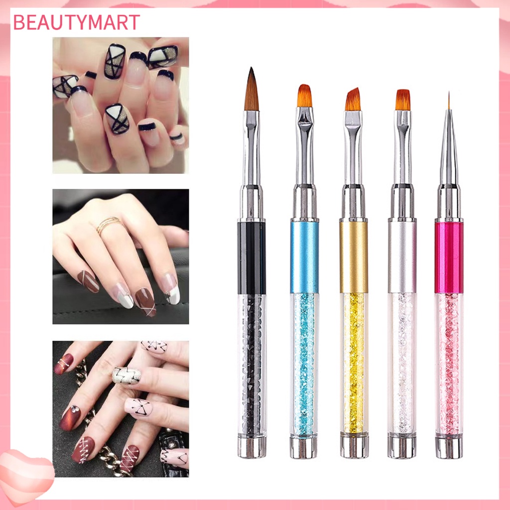 Set 1 / 5 Cọ Trang Trí Móng Tay Lông Mềm Nhiều Màu Tiện Dụng