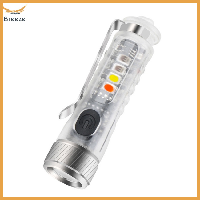 Đèn Pin Mini Usb-c Sạc Nhanh Đa Năng Có Kẹp Gắn Chìa Khóa Tiện Dụng