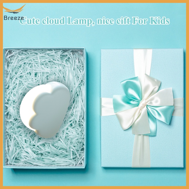 Bộ 2 Đèn Ngủ Led 4 Chế Độ Sạc Usb Hình Đám Mây Dễ Thương Bằng Silicone