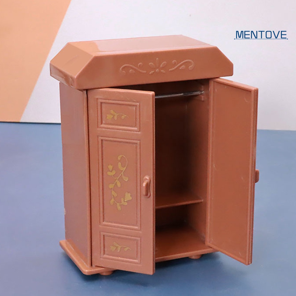 1 Set Đồ Gia Dụng Bằng Nhựa Dễ Thương Cho Nhà Búp Bê