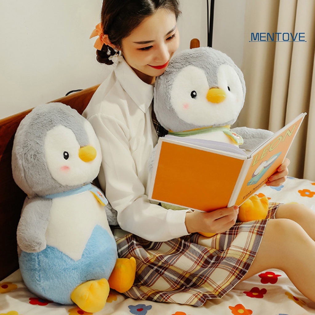 Chim Cánh Cụt Nhồi Bông Mềm Mại Trang Trí Phòng Ngủ