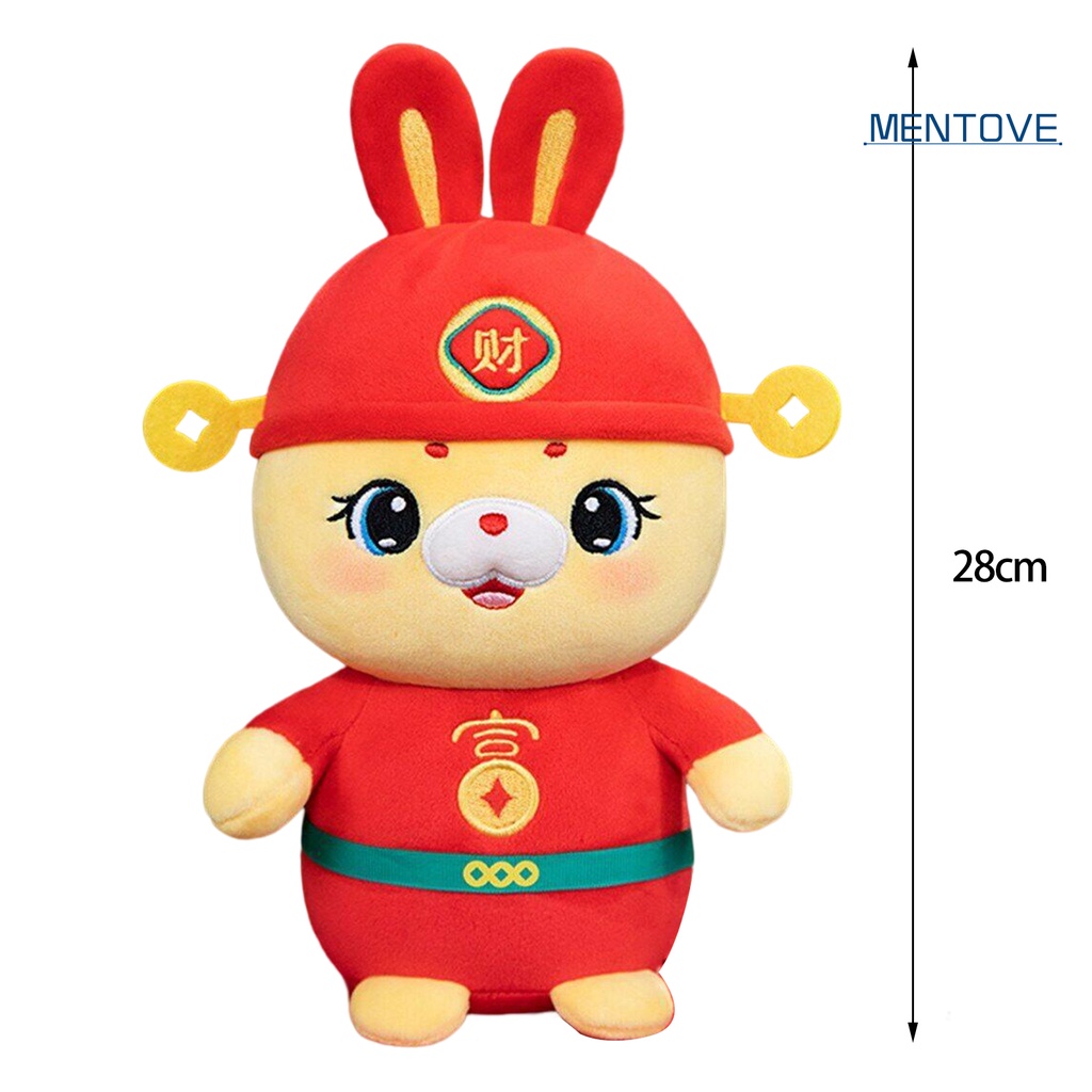 Thỏ Nhồi Bông 28cm Phong Cách Trung Hoa Dễ Thương Dùng Làm Đạo Cụ Chụp Ảnh / Trang Trí Ghế Sofa 2023