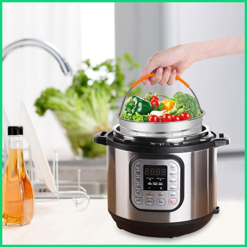 Rổ Hấp Bánh Mì Bằng Thép Không Gỉ Có Lưới Lọc Thiết Kế Tripod Cho Pasta Jwvn