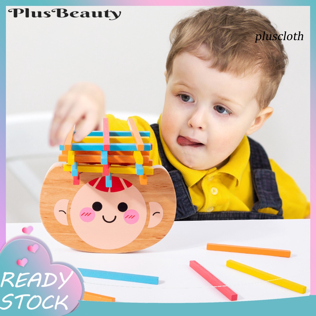 1 Bộ Đồ Chơi Khối Gỗ Xếp Chồng Nước Cân Bằng Màu Sắc Tươi Sáng Giáo Dục Sớm Cho Bé