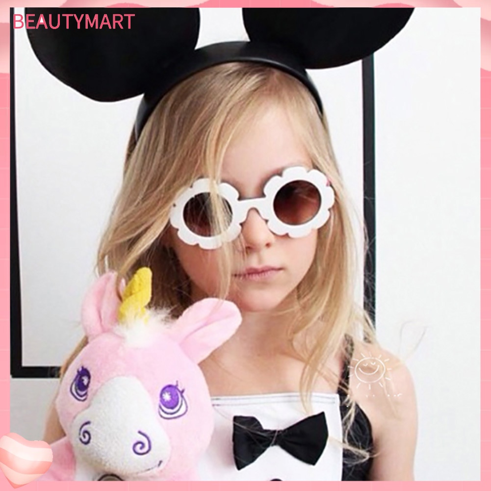 Kính Mát Phân Cực Chống Tia UV400 Tròng Tròng Họa Tiết Hoa Cho Bé Trai Và Gái