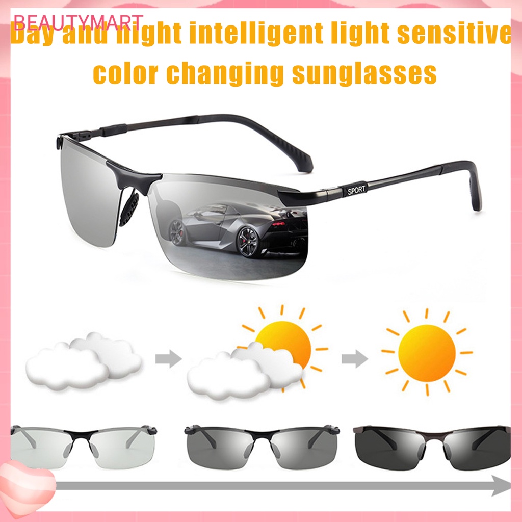 [beautymart] Kính Mát Chống Nắng Không Dễ Vỡ Không Đổi Màu Thông Minh Cho Nam Lái Xe