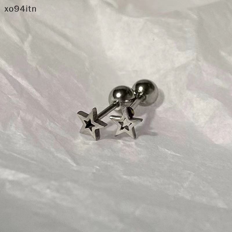 1 Đôi Khuyên Tai Dạng Xoắn Ốc Hình Ngôi Sao Thời Trang