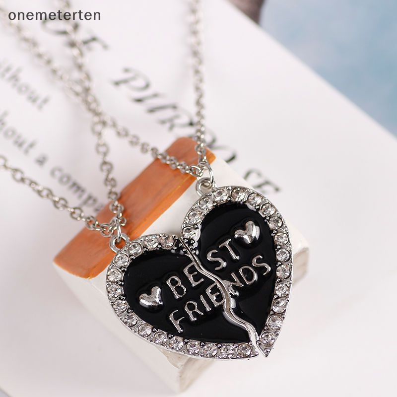Rten Vòng cổ Hợp Kim Khâu Hình Trái Tim Đính Kim Cương Sáng Tạo Cho Cặp Đôi / Bạn Thân n