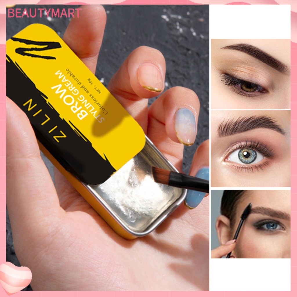 Xà Phòng Tạo Kiểu Lông Mày Tự Nhiên Lâu Trôi 10g Kèm Cọ Trang Điểm Cho Nữ