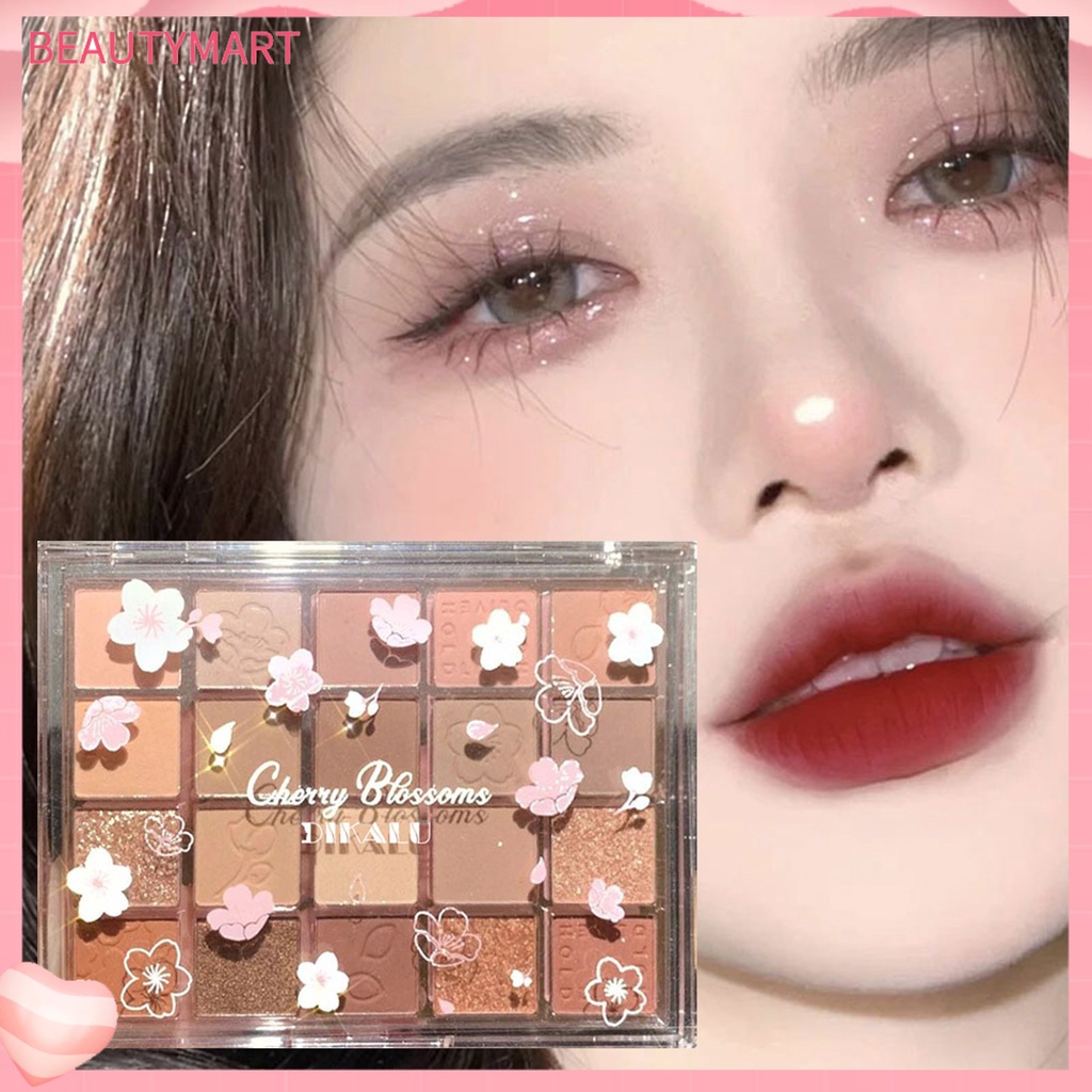 Bảng Phấn Mắt beautymart 20 Màu Sắc Lấp Lánh Kết Cấu Lụa Dễ Sử Dụng Phong Cách Hàn Quốc